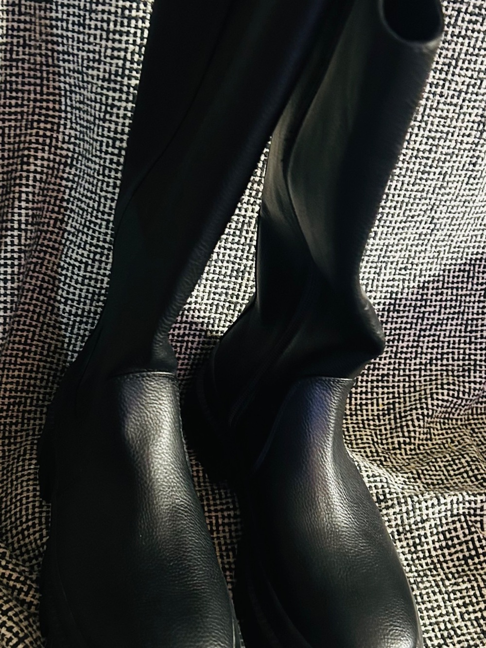 a new day Black Tall Pull-On Heeled Boots